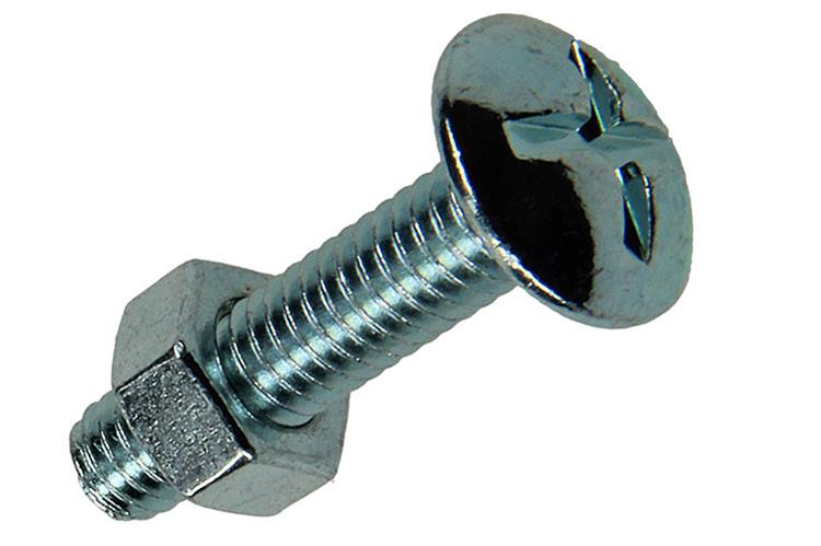 Mack 1017552 - perno estufa + tuerca acero galvanizado 8 piezas m6 x 25 mm | 5 piezas
