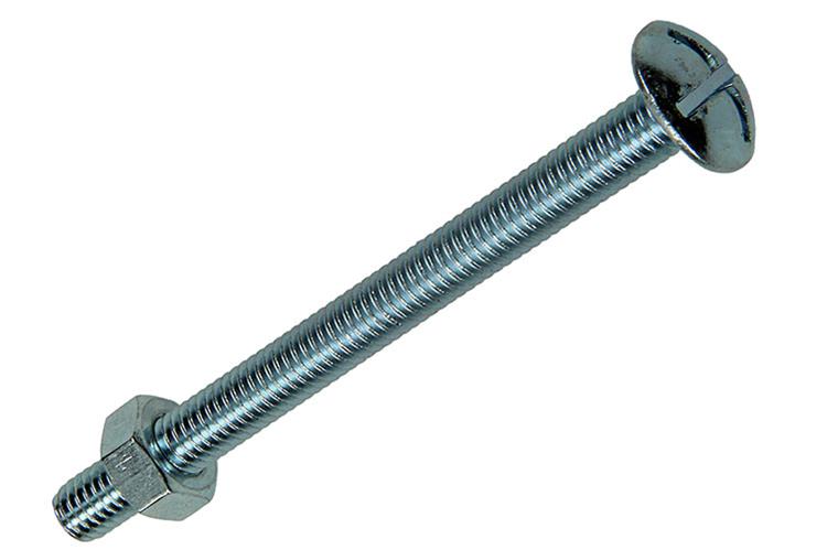 Mack 1017557 - perno calentador + tuerca acero galvanizado 4 piezas m6 x 70 mm | 10 piezas
