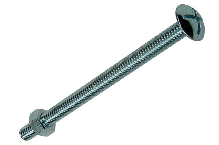 Mack 1017558 - perno calentador + tuerca acero galvanizado 4 piezas m6 x 80 mm | 5 piezas