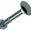 Mack 1017570 - perno para madera + tuerca acero galvanizado 7 piezas m6 x 40 mm | 5 piezas