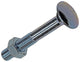Mack 1017577 - perno para madera + tuerca acero galvanizado 4 piezas m7 x 50 mm | 5 piezas