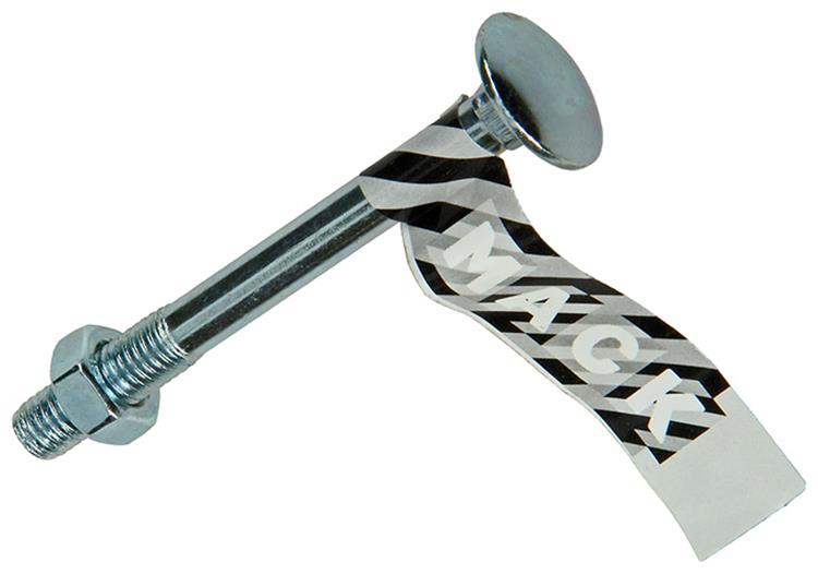 Mack 1017584 - perno madera + tuerca acero galvanizado 1 ud m8 x 80 mm | 10 piezas