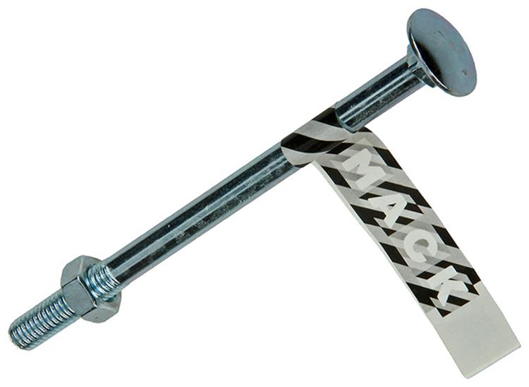 Mack 1017587 - perno madera + tuerca acero galvanizado 1 ud m8 x 120 mm | 10 piezas