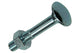 Mack 1017588 - perno para madera + tuerca acero galvanizado 2 piezas m10 x 60 mm | 5 piezas