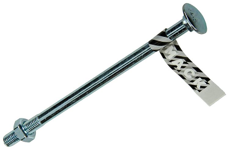 Mack 1017594 - perno madera + tuerca acero galvanizado 1 ud m10 x 180 mm | 10 piezas
