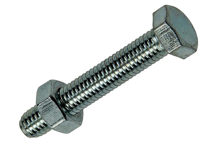 Mack 1017601 - grifo perno + tuerca acero galvanizado 12 piezas m5 x 30 mm | 10 piezas