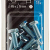 Mack 1017604 - grifo perno + tuerca acero galvanizado 15 piezas m6 x 16 mm | 10 piezas