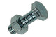 Mack 1017605 - grifo perno + tuerca acero galvanizado 14 piezas m6 x 20 mm | 10 piezas