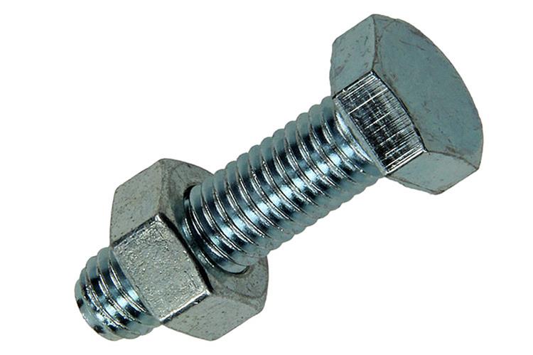 Mack 1017613 - perno macho + tuerca acero galvanizado 6 piezas m8 x 30 mm | 5 piezas