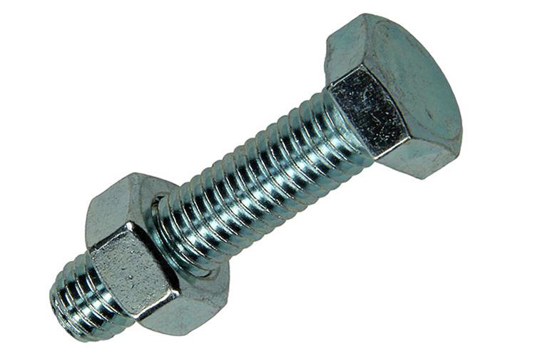 Mack 1017614 - perno macho + tuerca acero galvanizado 5 piezas m8 x 35 mm | 5 piezas