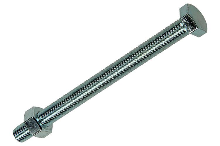 Mack 1017619 - grifo perno + tuerca acero galvanizado 1 ud m8 x 100 mm | 10 piezas