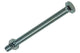 Mack 1017619 - grifo perno + tuerca acero galvanizado 1 ud m8 x 100 mm | 10 piezas