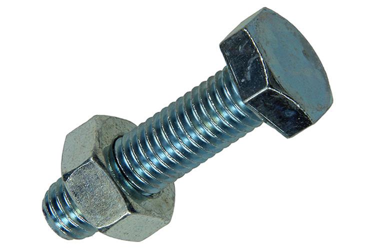 Mack 1017621 - perno grifo + tuerca acero galvanizado 2 piezas m10 x 40 mm | 5 piezas