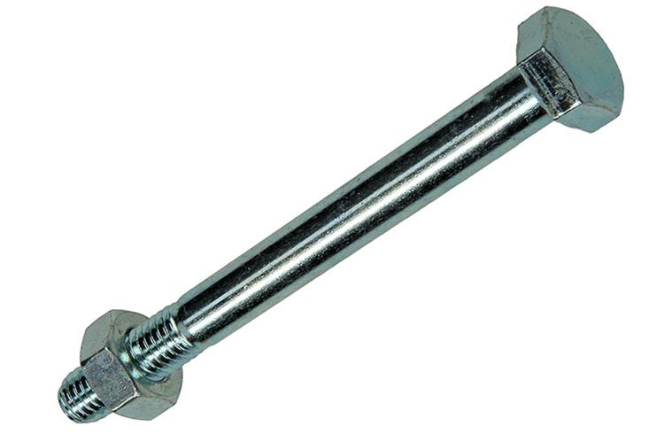 Mack 1017627 - perno mecanico + tuerca acero galvanizado 1ud m10 x100 mm | 10 piezas
