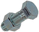 Mack 1017640 - perno mecanico + tuerca acero galvanizado 1 ud m16 x 50 mm | 10 piezas