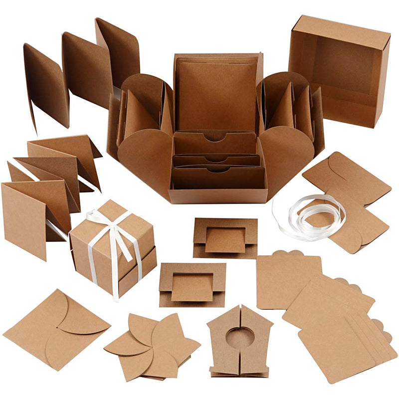 Creative Company Explosion Box Box Box Set Naturel