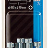 Mack 1017648 - cilindro con perno hexagonal cabeza plateada. 7 piezas m5 x 40 mm | 10 piezas