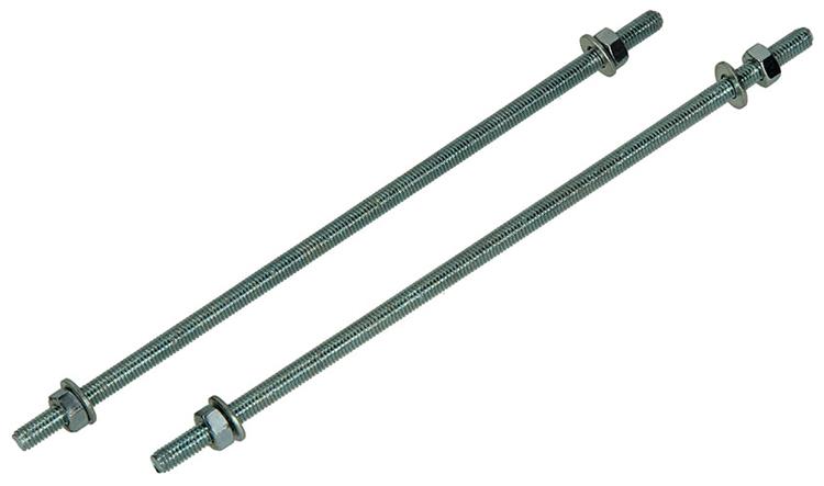 Mack 1017662 - extremo roscado + arandela + tuerca chapada. 2 piezas m6 x 200 mm | 10 piezas