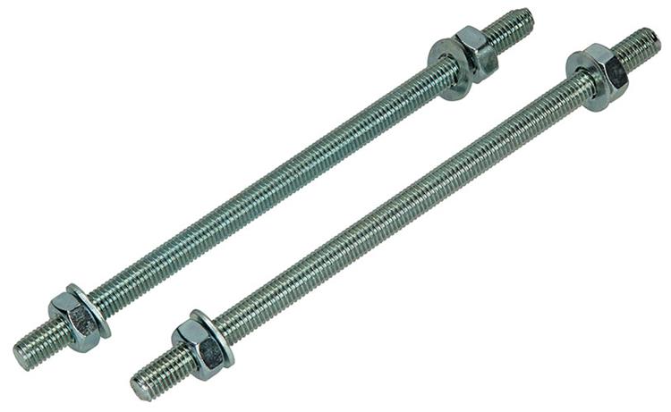 Mack 1017664 - extremo roscado + arandela + tuerca chapada. 2 piezas m10 x 200 mm | 5 piezas