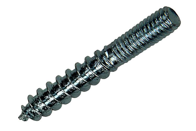Mack 1017666 - palo extremo madera + metro. conductor de alambre 8 piezas m4x30 | 10 piezas