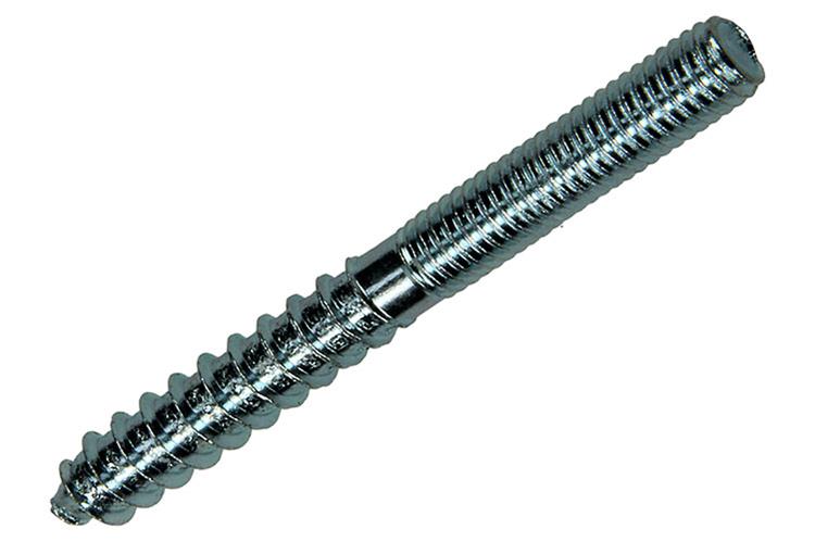 Mack 1017669 - palo extremo madera + metro. conductor de alambre 5 piezas m6x60 | 10 piezas