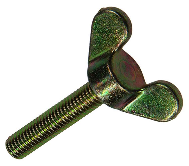 Mack 1017702 - tornillo de mariposa amarillo galvanizado 3 piezas m6 x 30 mm | 10 piezas