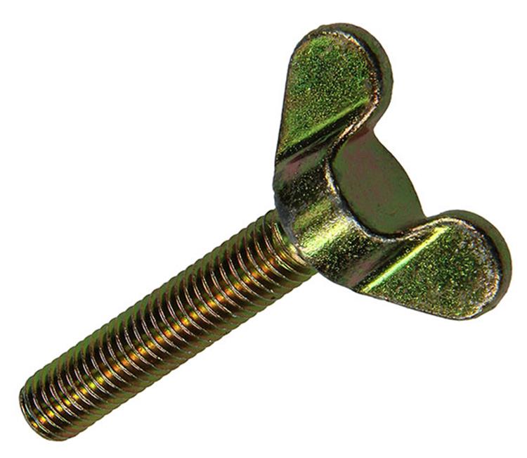 Mack 1017703 - tornillo de mariposa amarillo galvanizado 2 piezas m8 x 40 mm | 10 piezas