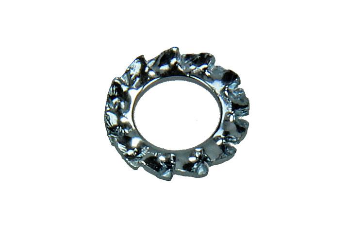 Mack 1017749 - arandela elástica dentada acero galvanizado 25 piezas m6 | 10 piezas