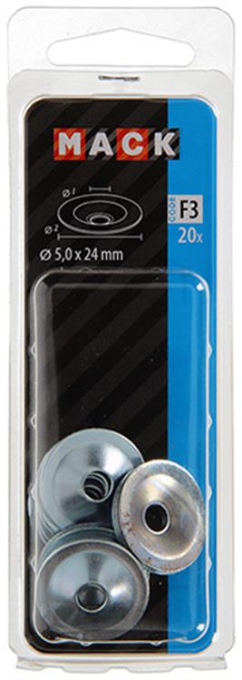 Mack 1017759 - cerradero para placas de yeso scr. enviado 20 piezas 5 x 24 mm | 10 piezas