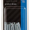 Mack 1017766 - pasador de chaveta acero galvanizado 10 piezas 4,0 x 40 mm | 10 piezas