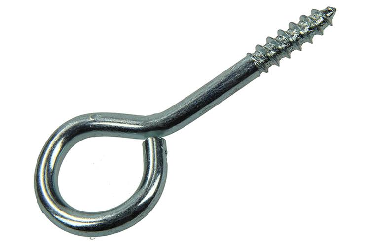 Mack 1017779 - ojo de tornillo acero galvanizado 4 piezas 6,0 x 50 mm | 5 piezas