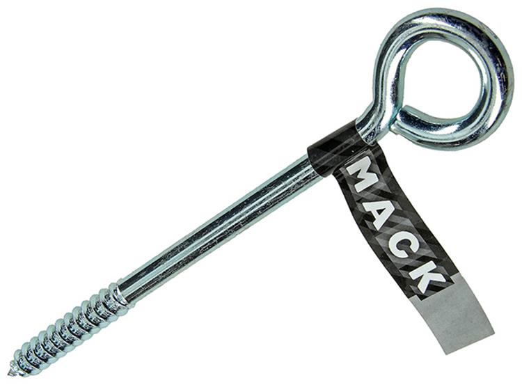 Mack 1017781 - ojo de tornillo acero galvanizado 1 ud8,0 x 140 mm | 10 piezas
