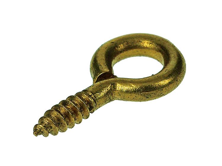Mack 1019691 - ojo de tornillo de latón 6 piezas 2,5 x 10 mm | 10 piezas