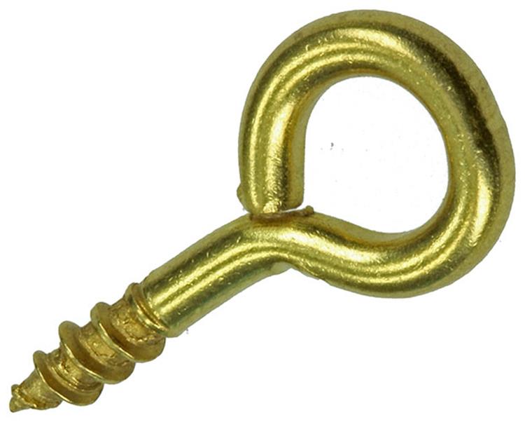 Mack 1019693 - ojo de tornillo de latón 4 piezas 3,0 x 16 mm | 10 piezas