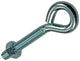 Mack 1017791 - ojo de tornillo métrico + tuerca galvanizada 4 piezas m6 x 40 mm | 10 piezas