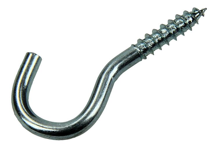 Mack 1017798 - gancho de tornillo acero galvanizado 8 piezas 4,0 x 20 mm | 10 piezas