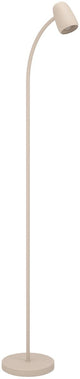 Eglo carlo vloerlamp - e14 - 170 cm - zandkleur beige crème - kantelbaar
