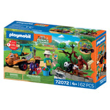 Playmobil animals friends dierentuin dierenverzorger met voertuig - 72072 - afbeelding 3