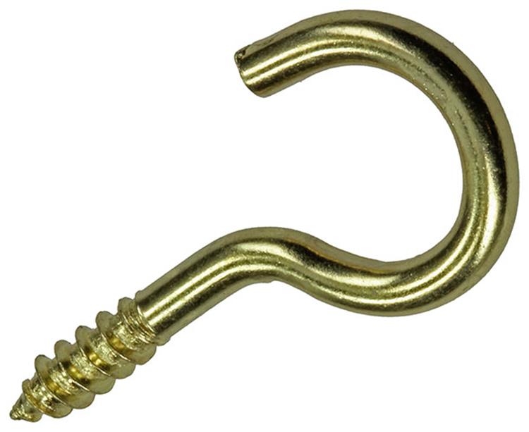 Mack 1019698 - gancho de tornillo latón 3 piezas 3,5 x 20 mm | 10 piezas