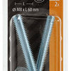 Mack 1017812 - gancho tornillo métrico + tuerca galvanizada 2uds m8 x 60 mm | 10 piezas