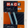 Mack 1017813 - gancho tornillo métrico + tuerca galvanizada 2uds m8 x 80 mm | 5 piezas