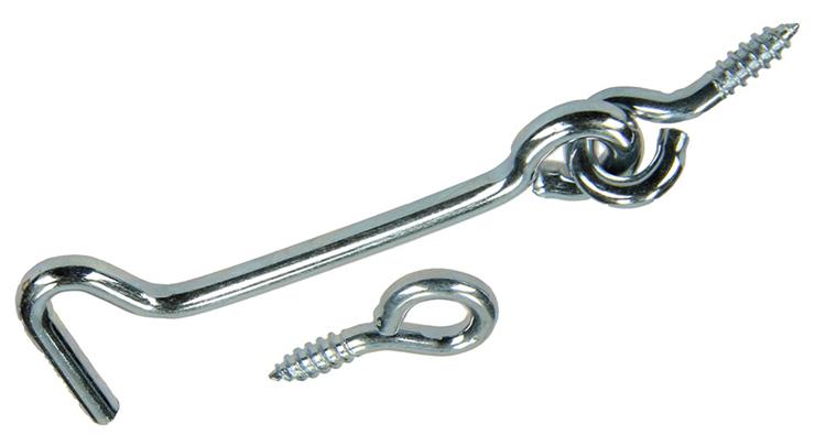 Mack 1017848 - gancho de viento de acero galvanizado 2 piezas 4,0 x 60 mm | 10 piezas