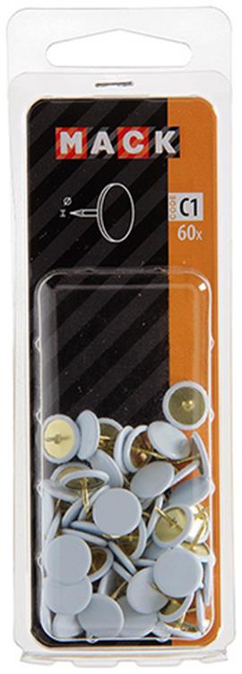 Mack 1017867 - miniatura acero blanco 60 piezas | 10 piezas