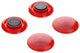 Mack 1003662 - imán pizarra plástico rojo 4 piezas 30mm | 10 piezas