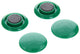 Mack 1017870 - imán para pizarra plástico verde 4 piezas 30 mm | 10 piezas