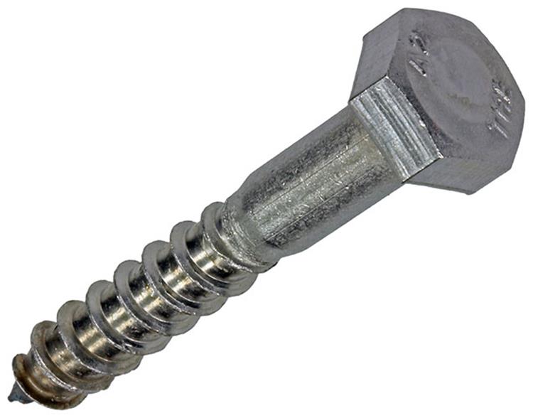 Mack 1019768 - perno roscado para madera acero inoxidable 2 piezas 8 x 50 mm | 10 piezas