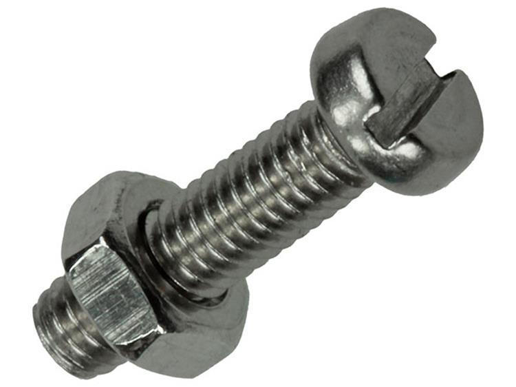 Mack 1019819 - cilindro de tornillo metálico. cabeza + tuerca acero inoxidable 12 pzs m4x16 | 10 piezas