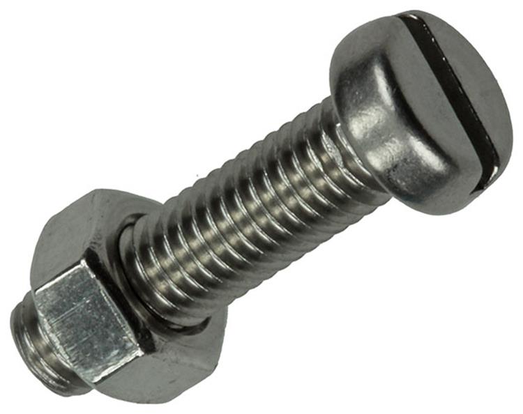 Mack 1019825 - cilindro de tornillo metálico. cabeza + tuerca acero inoxidable 7 pzs m5x20 | 10 piezas