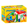 Playmobil 1.2.3. Werkman con il garage di smistamento 70184