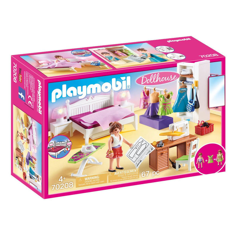 Camera da letto per bambole PlayMobil con design di moda Hoek 70208